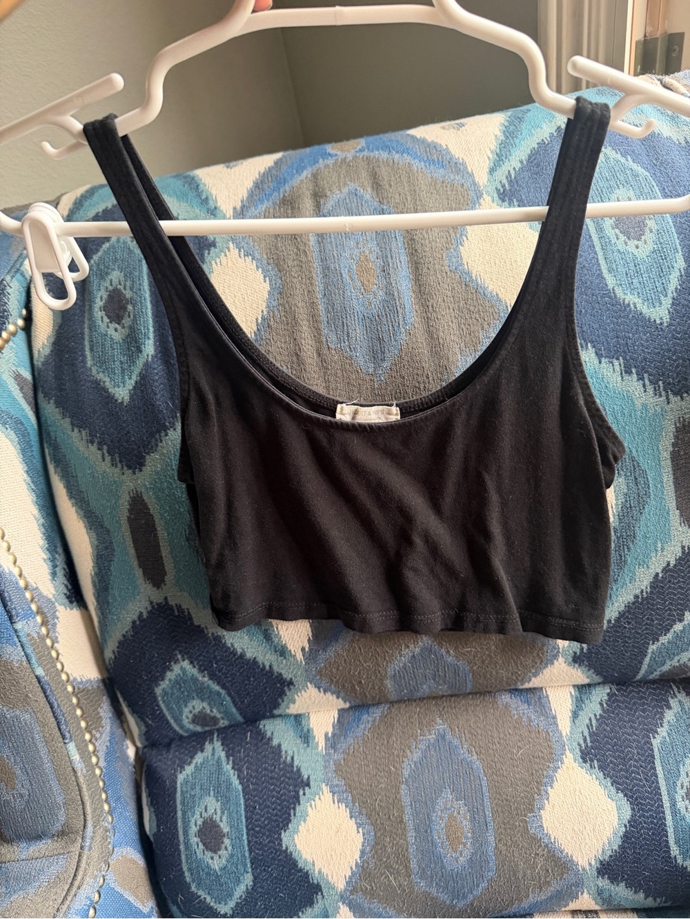 Heart Hips Black Cropped Tank Top
